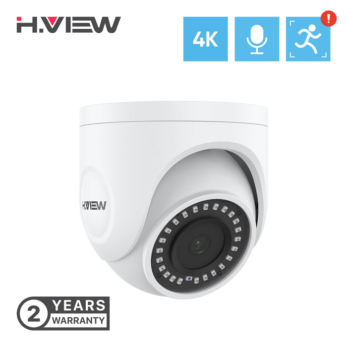 H.VIEW UltraHD 4K /8MP POE AI Camera (HV-E800DA)