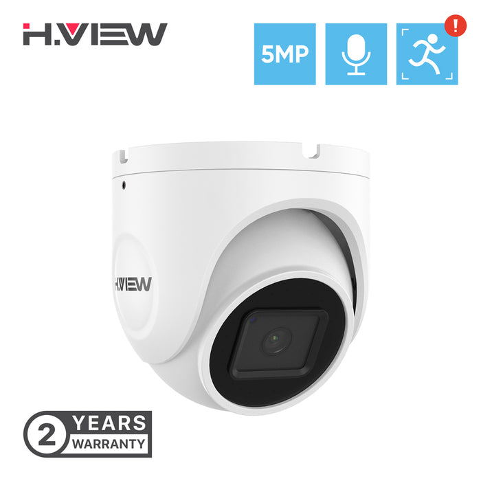 H.VIEW 5MP Dome AI Camera with SD Card Slot (HV-500E6A)