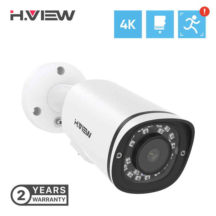 H.VIEW 4K IP POE Camera  with SD Card Slot (HV-E800A)