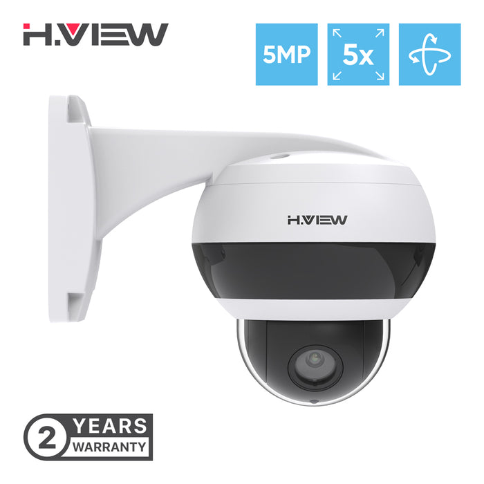 H.VIEW PTZ IP Camera 5x Optical Zoom. 3.05-15.5mm Lens (HV-PTZ501)